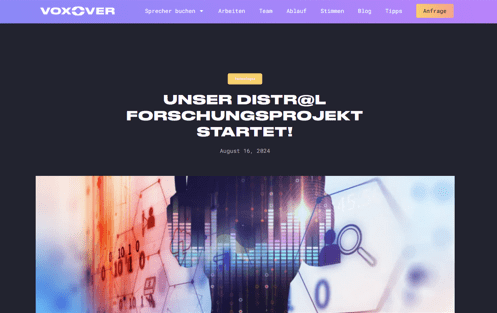 VOX-OVER – Distr@l Forschungsprojekt Preview